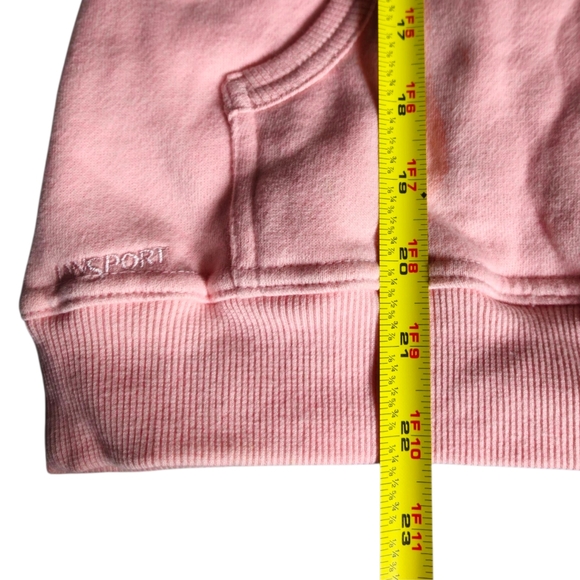 New Jansport Collegiate Zip Hoodie Pink Newport PC Vintage Dead stock Women Med - Picture 7 of 9